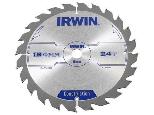 [HIS-179771] IRW1907699 - Construction Circular Saw Blade 184 x 16mm x 24T ATB