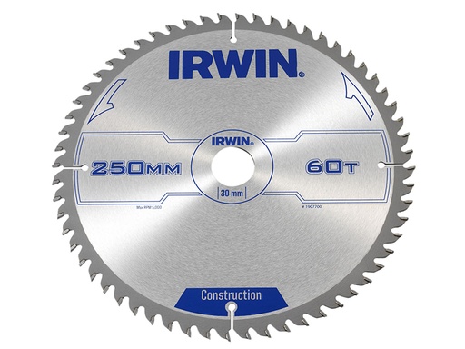 [HIS-179772] IRW1907700 - General Purpose Table & Mitre Saw Blade 250 x 30mm x 60T ATB