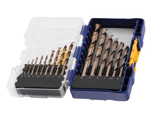 [HIS-179885] IRWIW3036501 - HSS Cobalt Drill Bit Set 15 Piece