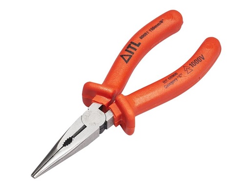 [HIS-180029] ITL00051 - Insulated Snipe Nose Pliers 150mm