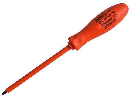 [HIS-180050] ITL01979 - Insulated Screwdriver Pozi No.0 x 75mm (3in)