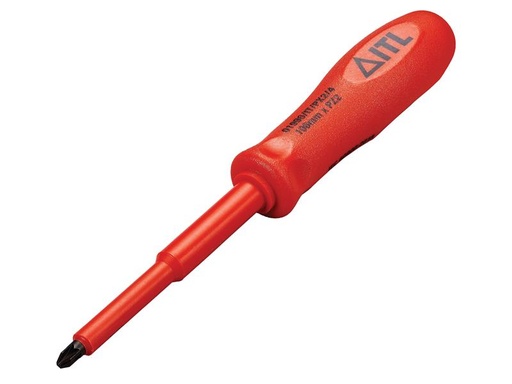 [HIS-180052] ITL01990 - Insulated Screwdriver Pozi No.2 x 100mm (4in)