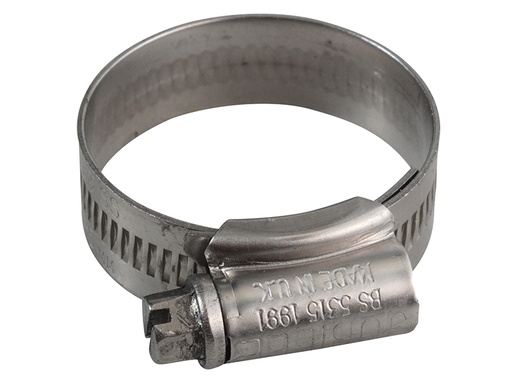[HIS-180141] JUB1SS - 1 Stainless Steel Hose Clip 25 - 35mm (1 - 1.3/8in)