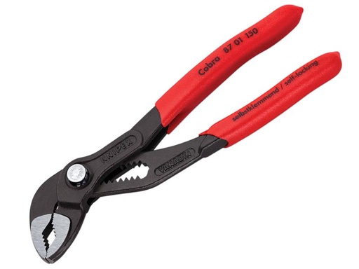 [HIS-180620] KPX8701150 - Cobra Water Pump Pliers PVC Grip 150mm - 30mm Capacity