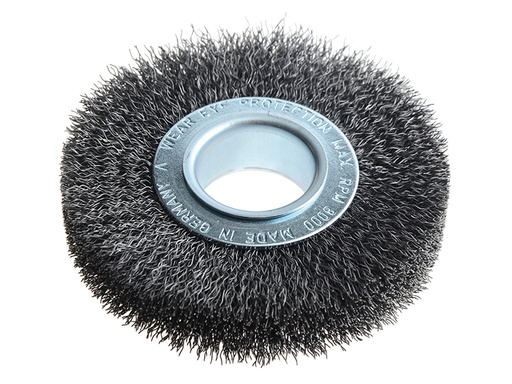 [HIS-180909] LES323162 - Wheel Brush D100mm x W20-22 x 30 Bore Set 1 Steel Wire 0.30