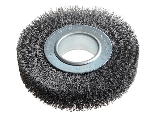[HIS-180911] LES334163 - Wheel Brush D125mm x W29-31 x 40 Bore Set 2 Steel Wire 0.30