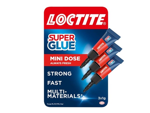 [HIS-181184] LOCSGMTN - Superglue Mini Trio Tube 3 x 1g