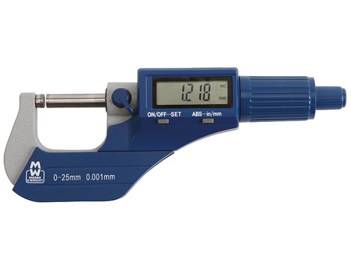 [HIS-181565] MAW20001DBL - MW200-01DBL Digital External Micrometer 0-25mm/0-1in 0.001mm/.00005in