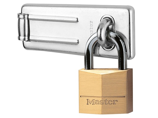 [HIS-182449] MLK140703 - Hasp 89mm + Solid Brass Padlock 40mm