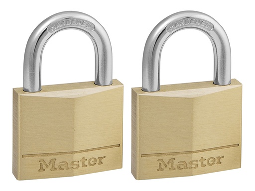 [HIS-182454] MLK140T - Solid Brass 40mm Padlock 4-Pin - Keyed Alike x 2