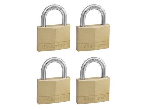 [HIS-182459] MLK150Q - Solid Brass 50mm Padlock 5-Pin - Keyed Alike x 4