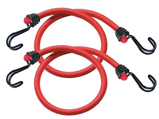 [HIS-182472] MLK3020E - Twin Wire Bungee Cord 60cm Red 2 Piece