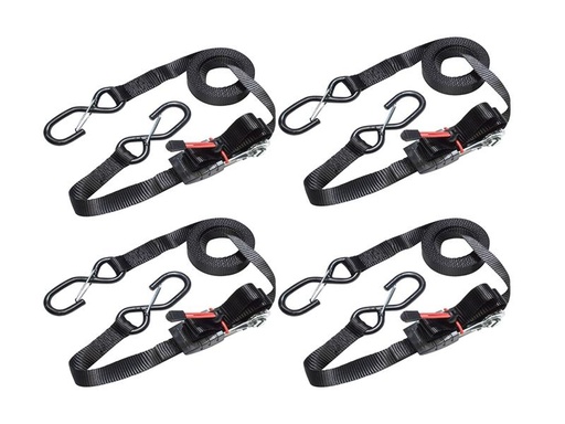 [HIS-182478] MLK3056E - Ratchet Tie-Down S-Hooks 4.25m 4 Piece