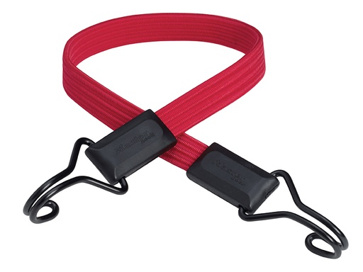 [HIS-182496] MLK3224E - Flat Bungee 60cm Red Double Hook