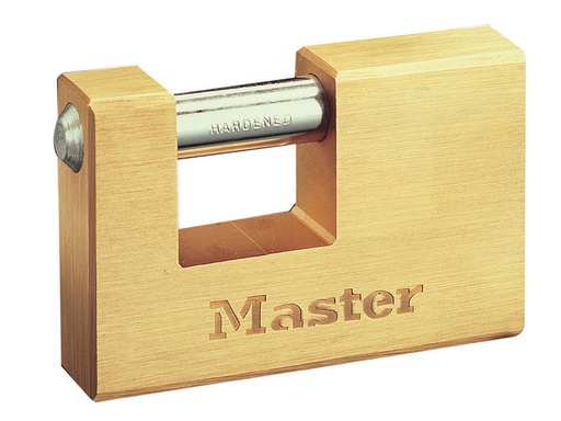 [HIS-182530] MLK606 - Rectangular 63mm Solid Brass Body Shutter Padlock