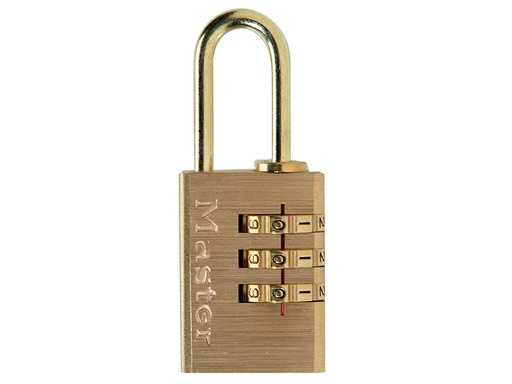 [HIS-182537] MLK620 - Brass Finish 20mm 3-Digit Combination Padlock