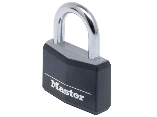 [HIS-182592] MLK9140BLK - Aluminium Black Vinyl Cover 40mm Padlock 4-Pin