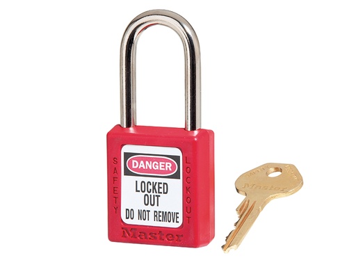 [HIS-182676] MLKS410RED - Lockout Padlock 38mm Body & 6mm Hardened Steel Shackle