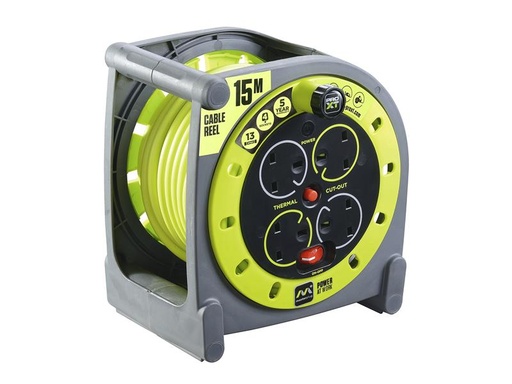 [HIS-183084] MSTHMU15134 - PRO-XT Case Cable Reel 240V 13A 4-Socket 15m