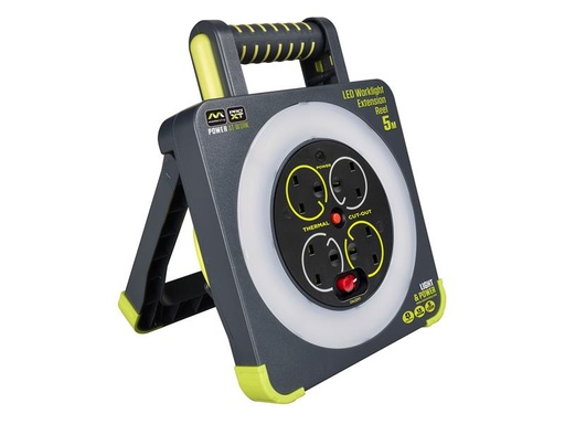[HIS-183103] MSTWLU05134 - Work Light Cable Reel 240V 13A 4-Socket 5m