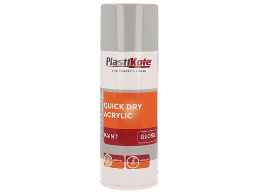 [HIS-184311] PKT71012 - Trade Quick Dry Acrylic Spray Paint Gloss Grey 400ml