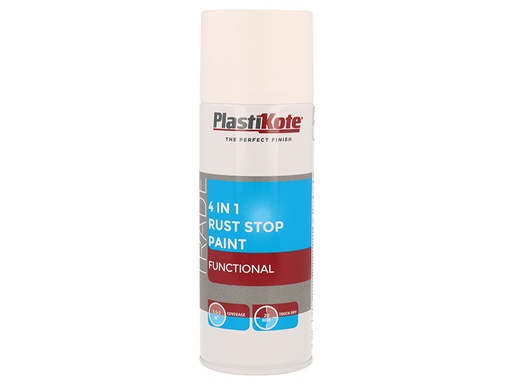 [HIS-184320] PKT71022 - Trade 4-in-1 Rust Stop Spray Paint White 400ml