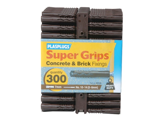 [HIS-184378] PLABP539 - BP 539 Solid Wall Super Grips Fixings Brown (300)