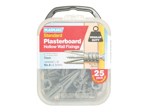 [HIS-184380] PLACF111 - CF 111 Standard Plasterboard Fixings Pack of 25