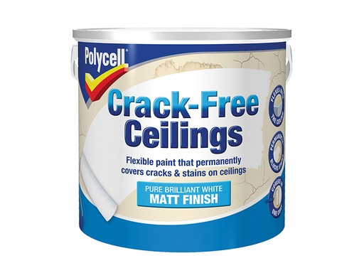 [HIS-184423] PLCCFCSM25L - Crack-Free Ceilings Smooth Matt 2.5 litre