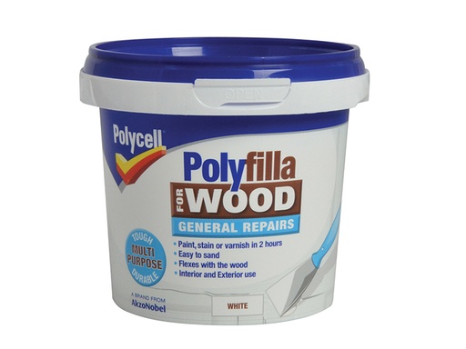 [HIS-184472] PLCWGRWH380 - Polyfilla for Wood General Repairs White Tub 380g