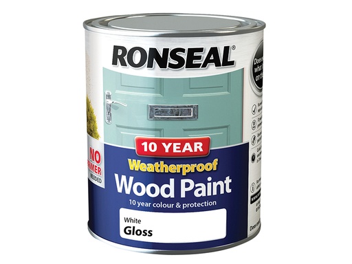 [HIS-186757] RSL38773 - 10 Year Weatherproof Wood Paint White Gloss 750ml