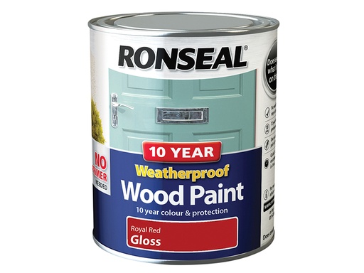 [HIS-186760] RSL38776 - 10 Year Weatherproof Wood Paint Royal Red Gloss 750ml