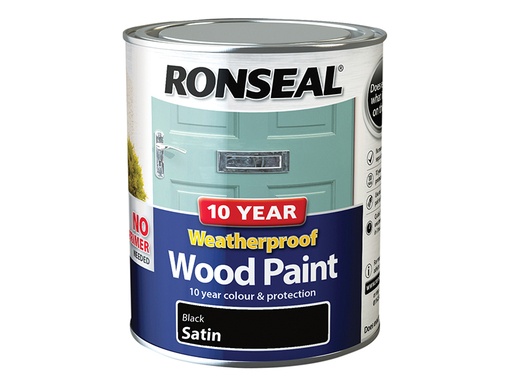 [HIS-186765] RSL38786 - 10 Year Weatherproof Wood Paint Black Satin 750ml