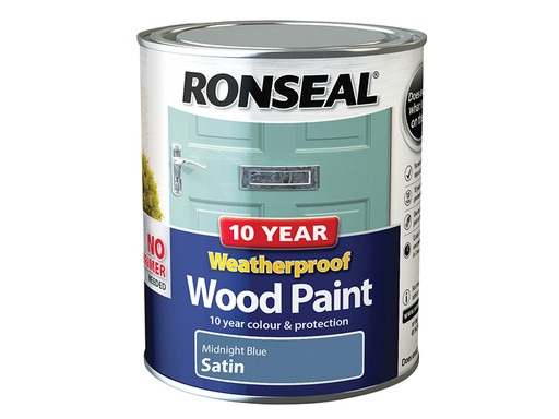[HIS-186767] RSL38788 - 10 Year Weatherproof Wood Paint Midnight Blue Satin 750ml