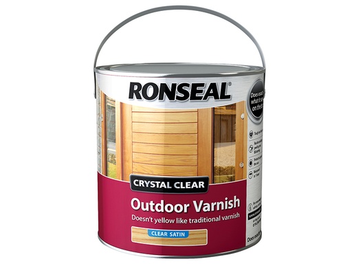 [HIS-186791] RSLCCODVS25L - Crystal Clear Outdoor Varnish Satin 2.5 litre