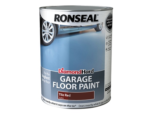 [HIS-186837] RSLDHGFPTR5L - Diamond Hard Garage Floor Paint Tile Red 5 litre
