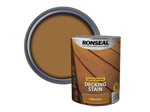 [HIS-187138] RSLQDDSGC5L - Quick Drying Decking Stain Golden Cedar 5 litre