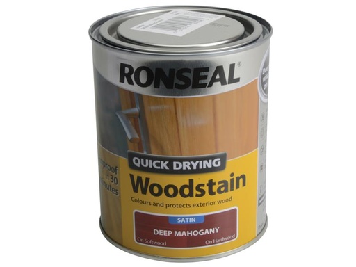 [HIS-187153] RSLQDWSDM750 - Quick Drying Woodstain Satin Deep Mahogany 750ml