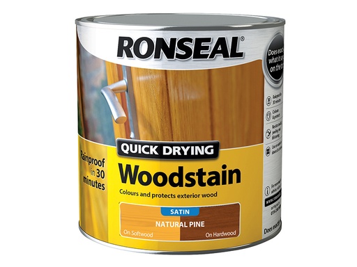 [HIS-187167] RSLQDWSNP25L - Quick Drying Woodstain Satin Natural Pine 2.5 litre