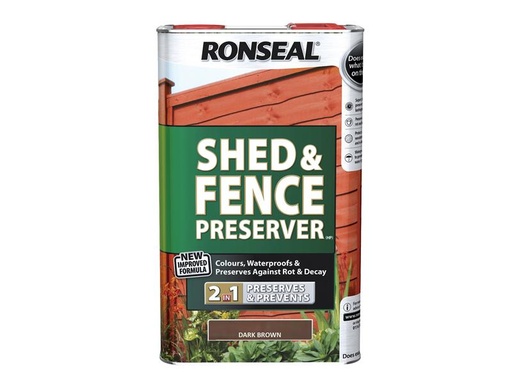 [HIS-187180] RSLSFDB5L - Shed & Fence Preserver Dark Brown 5 litre