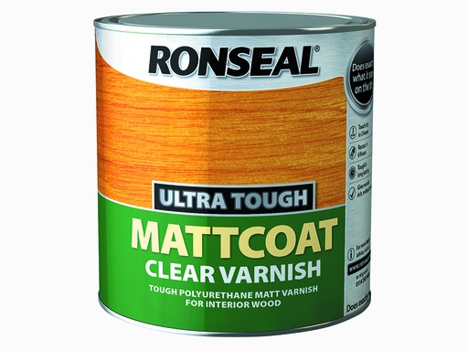 [HIS-187245] RSLUTVM25L - Ultra Tough Mattcoat Internal Clear Varnish 2.5 litre