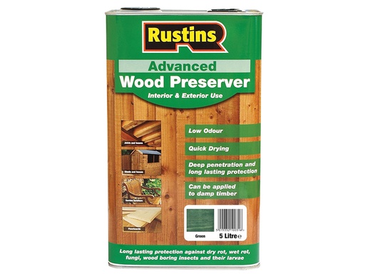 [HIS-187391] RUSAWPGR5L - Quick Dry Advanced Wood Protector Green 5 litre