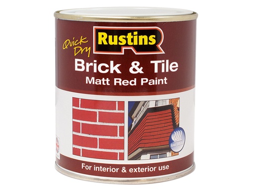 [HIS-187412] RUSBTPMR500Q - Quick Dry Brick & Tile Paint Matt Red 500ml