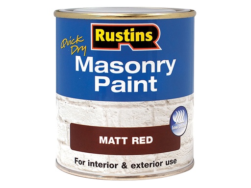 [HIS-187477] RUSMASPR250 - Quick Dry Masonry Paint Matt Red 250ml