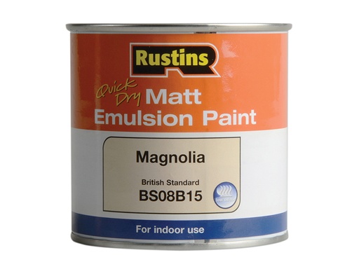 [HIS-187485] RUSMEM250 - Quick Dry Matt Emulsion Paint Magnolia 250ml
