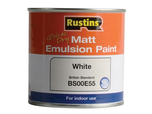 [HIS-187487] RUSMEW250 - Quick Dry Matt Emulsion Paint White 250ml