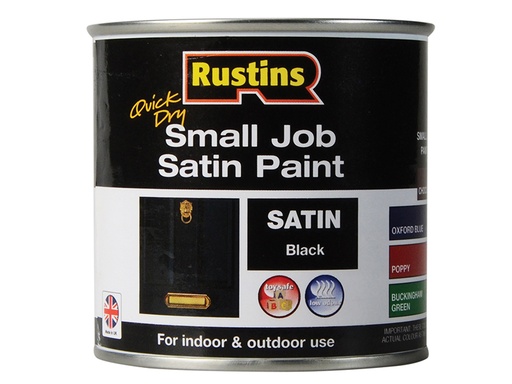 [HIS-187610] RUSSJPSBKQD - Quick Dry Small Job Satin Paint Black 250ml