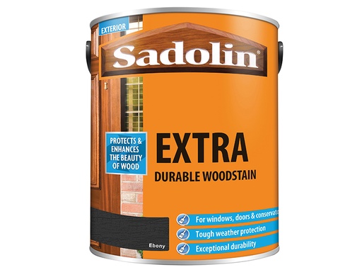 [HIS-187693] SAD5012999 - Extra Durable Woodstain Ebony 5 litre