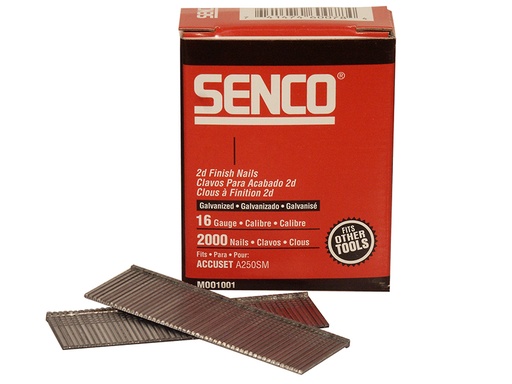 [HIS-187970] SENRX21EAA - Straight Brad Nails Galvanised 16G x 50mm (Pack 2000)