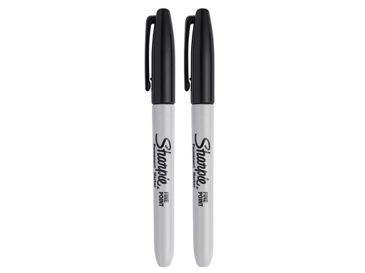 [HIS-187977] SHP1985860 - Fine Tip Permanent Marker Black (Pack 2)